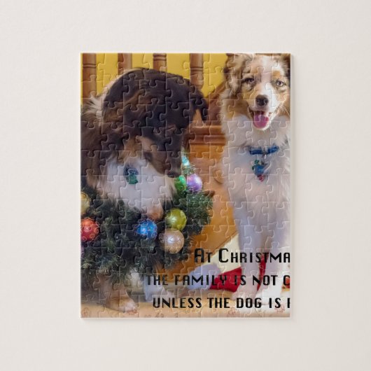 Vrolijk kerstfeest legpuzzel (Verticaal)