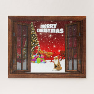 Vrolijk kerstfeest legpuzzel