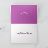 Vrolijk Kerstfeest Liefde Kaart (Binnen)