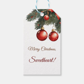 Vrolijk kerstfeest, lieverd! cadeaulabel