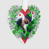 Vrolijk Kerstfeest Lieverd | Hart Kerstmis Foto Ornament (voorkant)