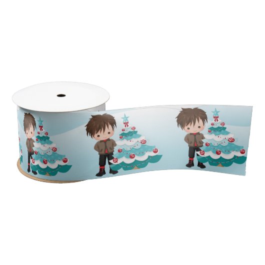 Vrolijk kerstfeest lint (Spoel)