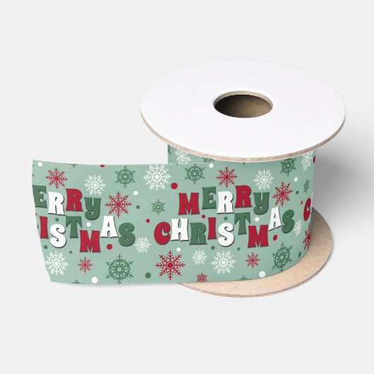 Vrolijk kerstfeest lint (Spoel)