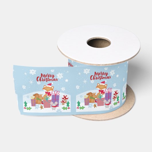 Vrolijk kerstfeest lint (Spoel)