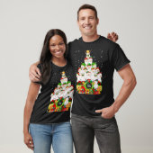 Vrolijk kerstfeest Llama Alpaca Tree Xmas Llamas T-shirt (Unisex)