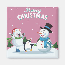 Vrolijk kerstfeest magneet