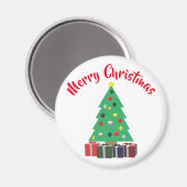 Vrolijk kerstfeest magneet (Voorkant / Achterkant)