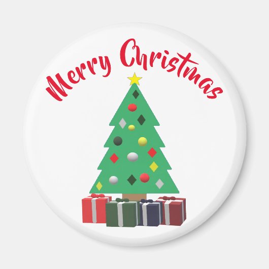 Vrolijk kerstfeest magneet (Voorkant)