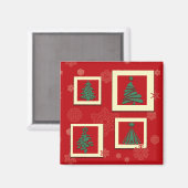 Vrolijk kerstfeest magneet (Voorkant / Achterkant)