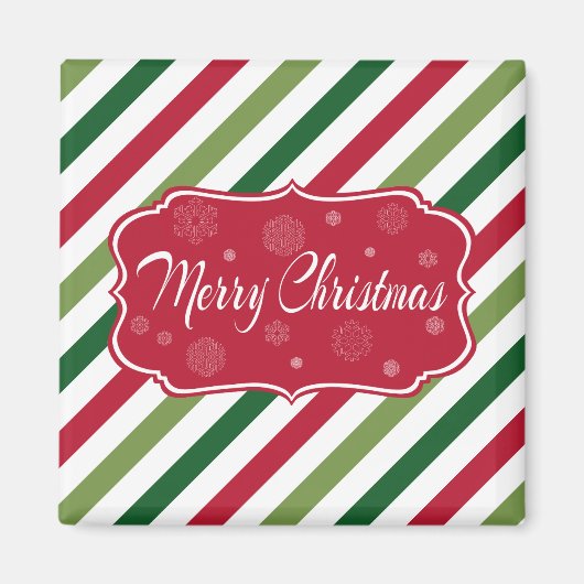 Vrolijk kerstfeest magneet (Voorkant)