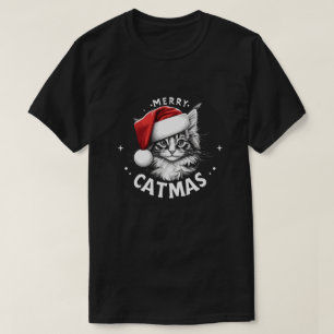 Vrolijk kerstfeest Maine Coon Kerstmis T-shirt