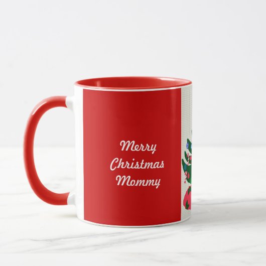 Vrolijk Kerstfeest Mama Versierd Boom Mok (Links)