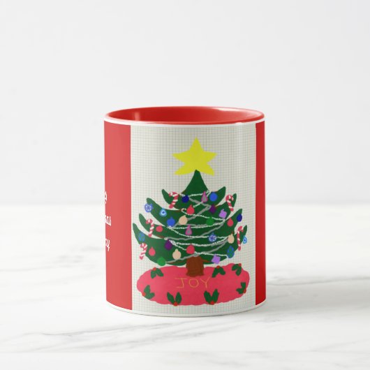 Vrolijk Kerstfeest Mama Versierd Boom Mok (Midden)