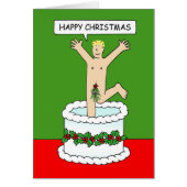 Vrolijk kerstfeest Man van een Cake (Voorkant)