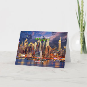 Vrolijk kerstfeest, Manhattan, NY Kaart