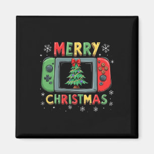 Vrolijk Kerstfeest Mannen Jongens Kinder Gaming Ga Magneet