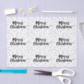 Vrolijk kerstfeest - Manuscript typografie en ster Tissuepapier (Craft)