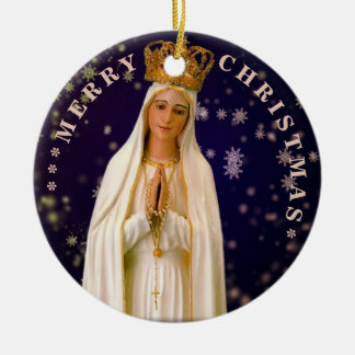 Vrolijk kerstfeest | Mary virgin | Keramisch Ornam Ornament