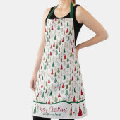 Vrolijk kerstfeest Matig Minimale kerstboom Schort (Insitu)