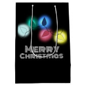 Vrolijk kerstfeest medium cadeauzakje (Achterkant)