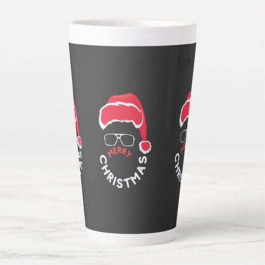 Vrolijk kerstfeest, Merry & Bright Latte Mok (Voorkant)