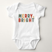 Vrolijk kerstfeest, Merry & Bright Romper (Voorkant)