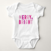 Vrolijk kerstfeest, Merry & Bright Romper (Voorkant)