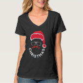Vrolijk kerstfeest, Merry & Bright T-shirt (Voorkant)