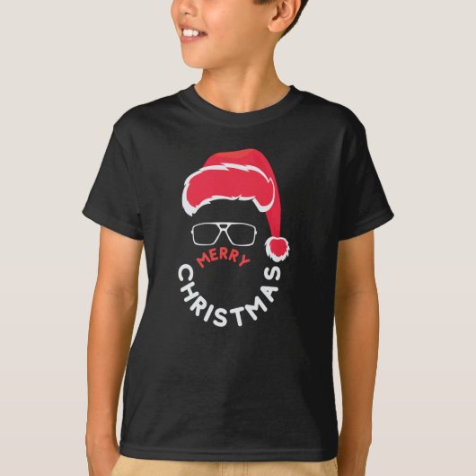 Vrolijk kerstfeest, Merry & Bright T-shirt (Voorkant)