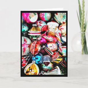 Vrolijk kerstfeest met Antiek versieringen Feestdagen Kaart