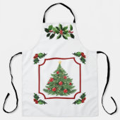 Vrolijk kerstfeest met boom schort (Voorkant)
