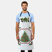 Vrolijk kerstfeest met boom schort (Gedragen)