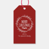 Vrolijk kerstfeest met cadeautjes Labels Cadeaulabel (Voorkant)