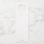 Vrolijk kerstfeest met de winter van Santa Champag Flessenhanger (Achterkant)