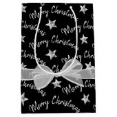 Vrolijk kerstfeest met Diamond Stars Medium Cadeauzakje (Voorkant)