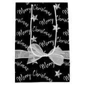 Vrolijk kerstfeest met Diamond Stars Medium Cadeauzakje (Achterkant)