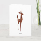 Vrolijk kerstfeest met een gezegende waterverf feestdagen kaart (Achterkant)