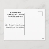 Vrolijk kerstfeest met een gezegende waterverf feestdagenkaart (Achterkant)