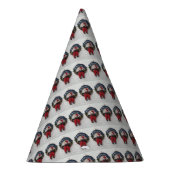 Vrolijk kerstfeest met een teder Teddy Bear Patter Feesthoedjes (Rechts)