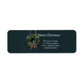 Vrolijk kerstfeest met feestdag etiket (Voorkant)