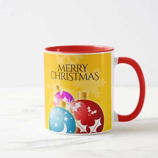 Vrolijk kerstfeest met feestelijke feestdagen mok (Rechts)