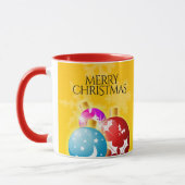 Vrolijk kerstfeest met feestelijke feestdagen mok (Links)