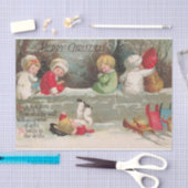 Vrolijk kerstfeest met gedicht! van Ellen Clapsadd Tissuepapier (Craft)