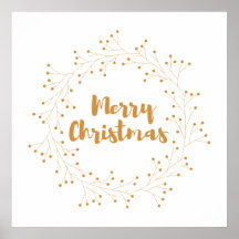 Vrolijk kerstfeest met gouden gulden