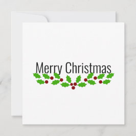 Vrolijk kerstfeest met Holly Feestdagenkaart