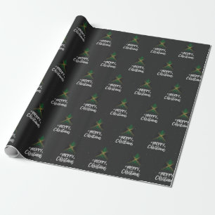 Vrolijk kerstfeest met Jamaica vlag Cadeaupapier