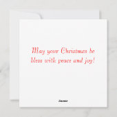 Vrolijk kerstfeest met kardinalen in de grote. feestdagenkaart (Achterkant)