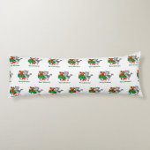 Vrolijk kerstfeest met kat en puppy lichaamskussen (Achterkant)