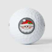 Vrolijk kerstfeest met kerstfeest voor kinderen golfballen (Voorkant)