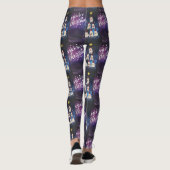 Vrolijk kerstfeest met kerstmis leggings (Achterkant)